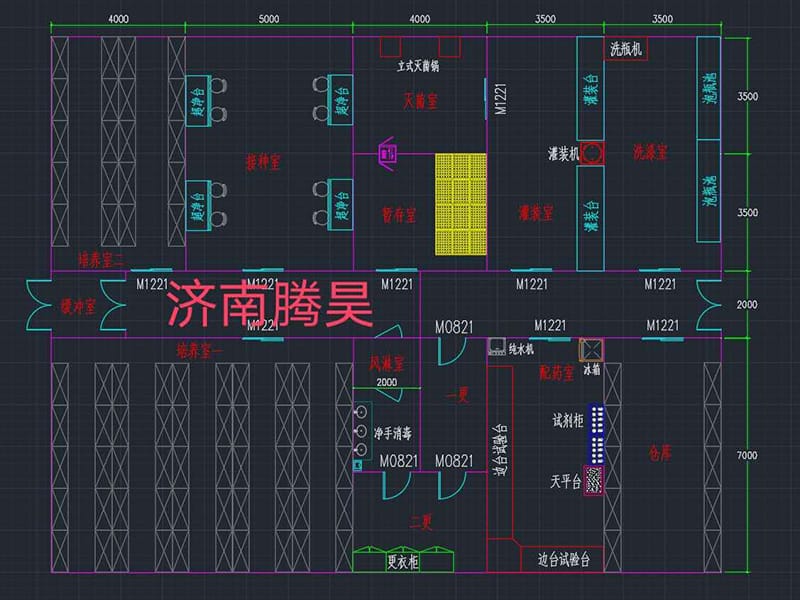 1000平米奶茶视频APP官网下载室平麵設計圖